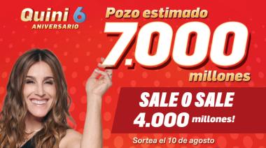 El Quini 6 cumple 37 años y sortea hasta $7.000 millones