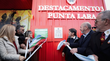 Secco y Kicillof inauguraron un cuartel de Bomberos Voluntarios: “Estamos orgullosos de invertir”