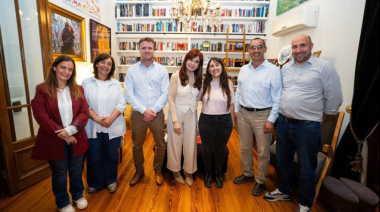 Cristina Kirchner recibió a intendentes y referentes de La Cámpora de la Séptima