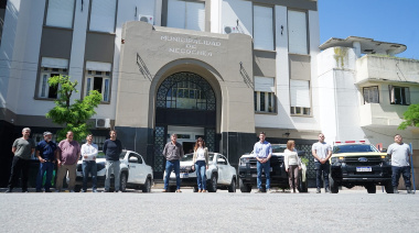 Rojas presentó nuevos vehículos municipales: “Esto es el esfuerzo de tener una administración responsable”