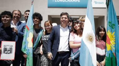 “No creen en la educación pública”: Kicillof inauguró dos escuelas y cargó contra Milei