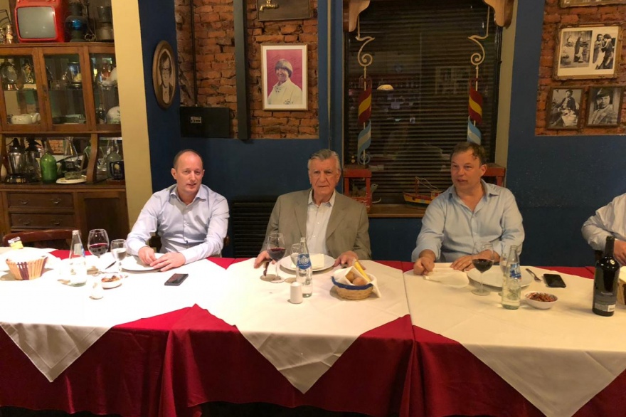 Gioja, Insaurralde y Cascallares se reunieron en Almirante Brown