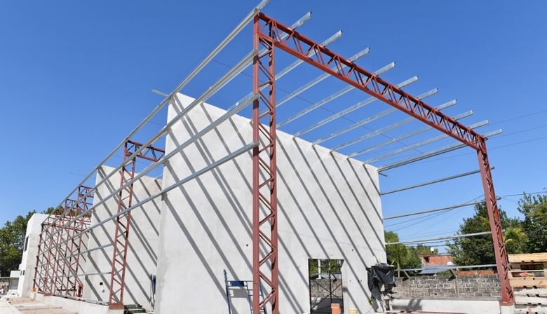 Luis Andreotti supervisó la obra del nuevo Centro de Servicios y Obras Públicas