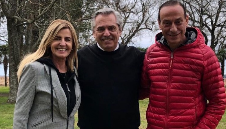Alberto Fernández visitó a Marissa Fassi en Cañuelas