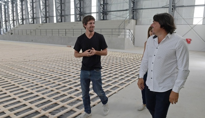 Andreotti recorrió la última etapa del nuevo Microestadio de San Fernando