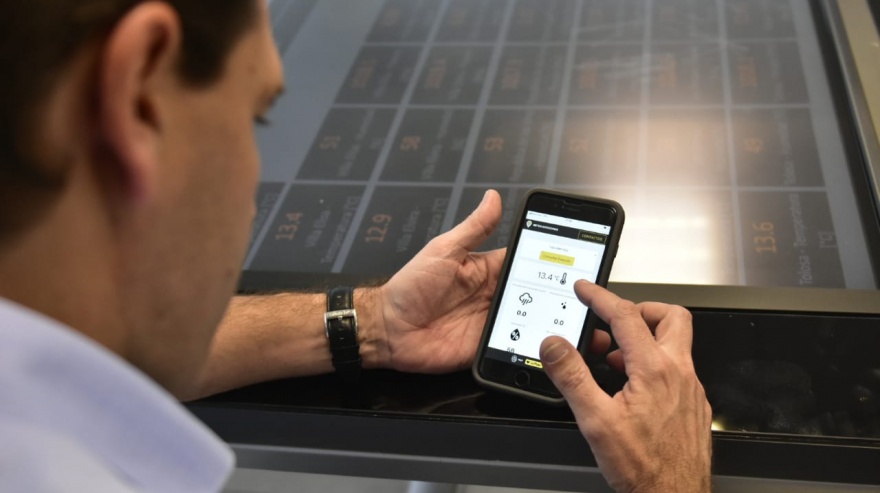 El intendente Garro presentó una APP para seguir el clima en tiempo real