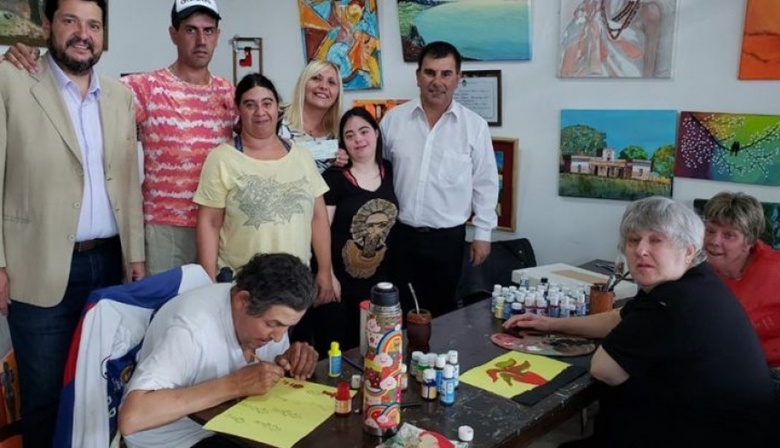 Bertellys visitó un taller de integración a través del arte