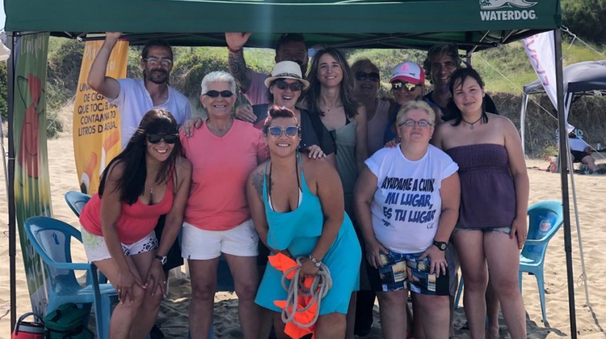 Flavia Delmonte encabezó otra jornada de concientización sobre limpieza de playas
