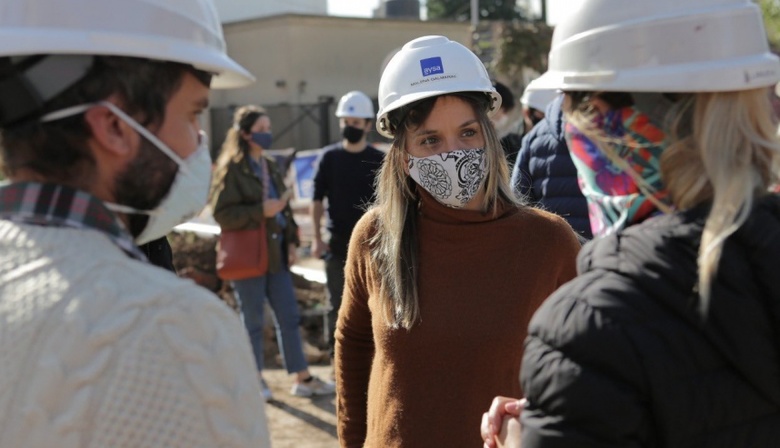 Malena Galmarini reactivó obras de cloacas en Tigre