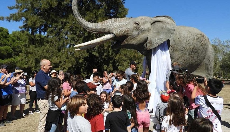 Pehuen Co sumó un mastodonte al Parque de Interpretación Paleontológico