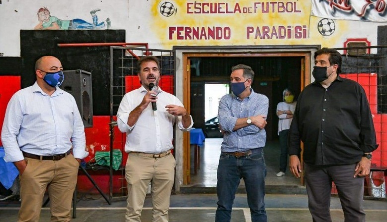Gustavo Vélez y Gabriela Besana acompañaron a Ritondo en recorrida por La Matanza