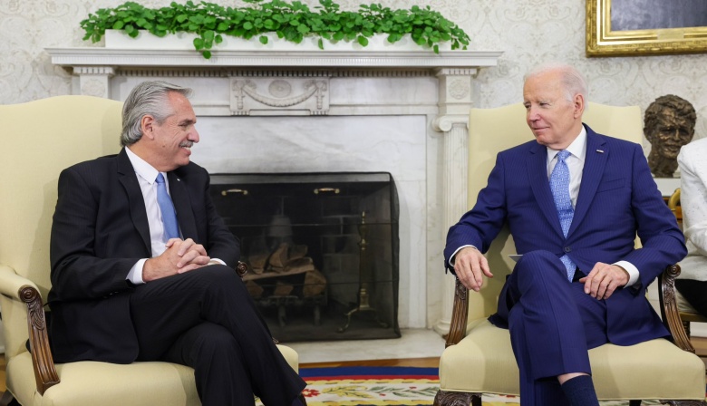 Alberto afirmó que Biden se "comprometió" a apoyar al país para "amortiguar" efectos de la sequía