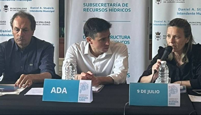 En Casares, municipios y Provincia evaluaron el impacto de las lluvias en la región