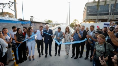 Ezeiza: inauguraron un nuevo puente modular, que mejora la seguridad ferroviaria de la Línea Roca