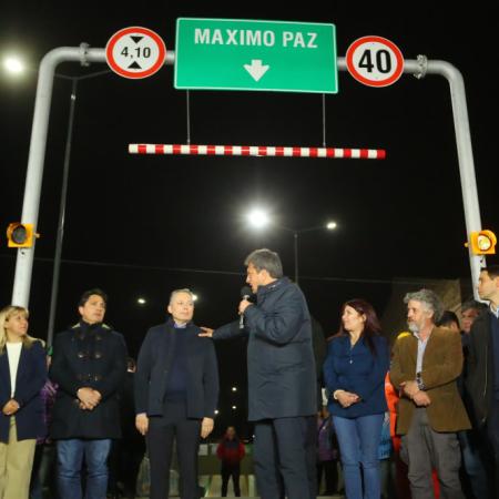 Massa, Gray y Katopodis inauguraron un nuevo cruce en Esteban Echeverría
