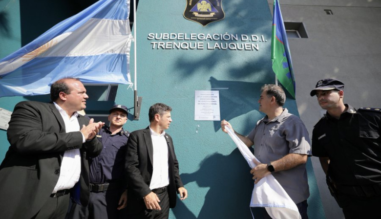 Seguridad y educación: Kicillof y Recoulat inauguraron obras en Trenque Lauquen