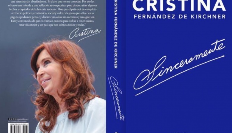Cristina presentará su libro "Sinceramente" en la Feria del Libro