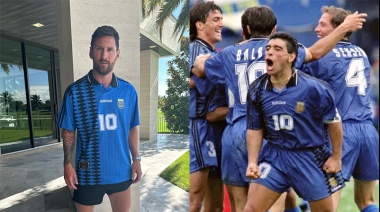 Para nostálgicos: Adidas lanzará una reedición de la camiseta que usó Maradona en el Mundial 1994