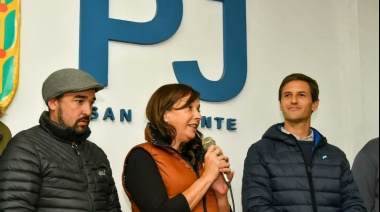 Natalia Sánchez Jauregui y Mantegazza participaron de un encuentro del PJ de San Vicente