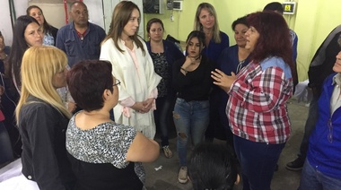 Vidal visitó una cooperativa textil en Avellaneda