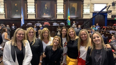 Las senadoras Centeno, Delmonte y Geloso respaldaron el discurso de Vidal