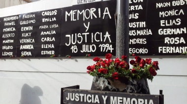 Dirigentes bonaerenses dejaron su mensaje a 28 años del atentado terrorista a la AMIA