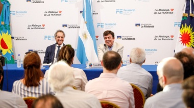 Fernando Espinoza se reunió con Scioli: "Estamos generando oportunidades para las empresas matanceras"