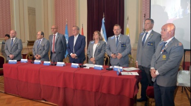 Lunghi participó del acto de oficialización del acuerdo entre Rotary International Argentina y la ONU