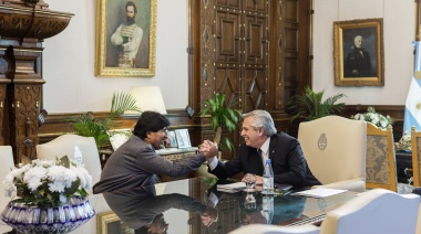 Alberto recibió al ex presidente de Bolivia Evo Morales