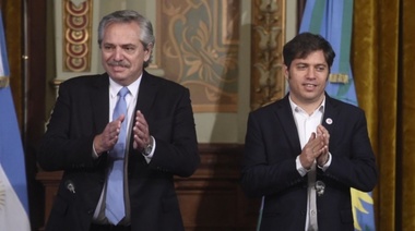 Alberto Fernández y Axel Kicillof entregaron móviles policiales