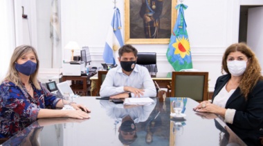 Axel Kicillof y Cristina Alvarez Rodríguez recibieron a la Secretaria de Sedronar