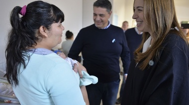 Vidal visitó una maternidad en Vicente López y se reunió con beneficiarios del programa "Garantizar tu identidad"