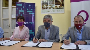 Mayra Mendoza, Daniel Filmus y Augusto Costa firmaron un acuerdo con la UNQ