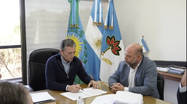 Gray firmó un convenio con Edesur que mejorará el servicio de energía en Esteban Echeverría