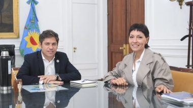 Kicillof se reunió con Mayra Mendoza: "Unificamos objetivos para los próximos años de gestión"