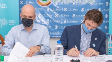 Se llevó adelante la firma de un convenio entre el municipio de Leandro N. Alem, la Provincia y la UNNOBA