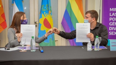 Chornobroff y la ministra Díaz firmaron un convenio para fomentar una "comunidad sin violencias"