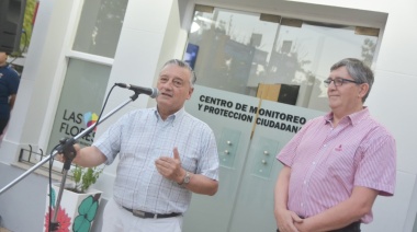 Las Flores: presentaron las nuevas instalaciones del Centro de Monitoreo y Protección Ciudadana
