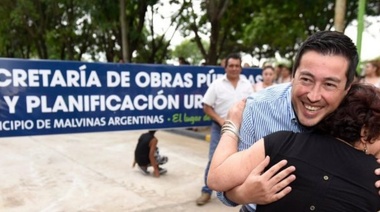 Nardini inauguró la primera obra de pavimento del año