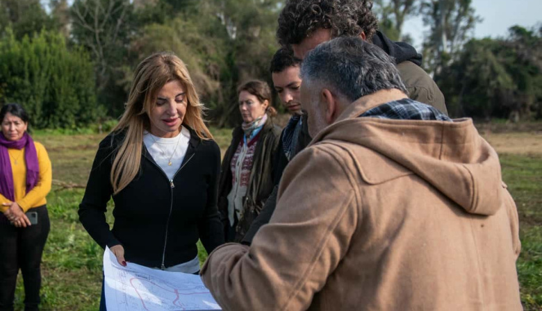 Fassi recorrió obras del Parque Las Rosas: “Es un compromiso con el ambiente y la memoria”