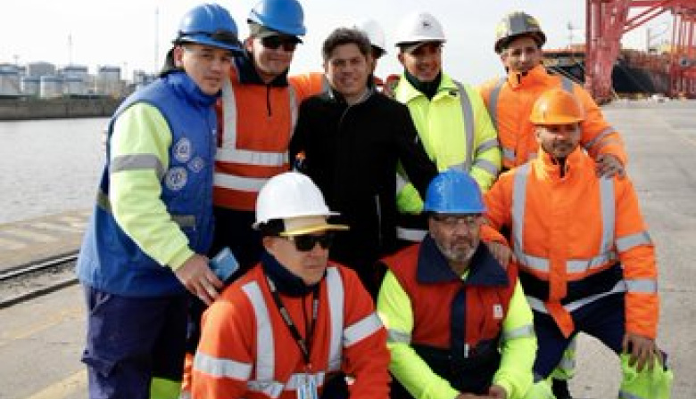 Comenzaron las obras de ampliación del muelle del puerto de Dock Sud en Avellaneda