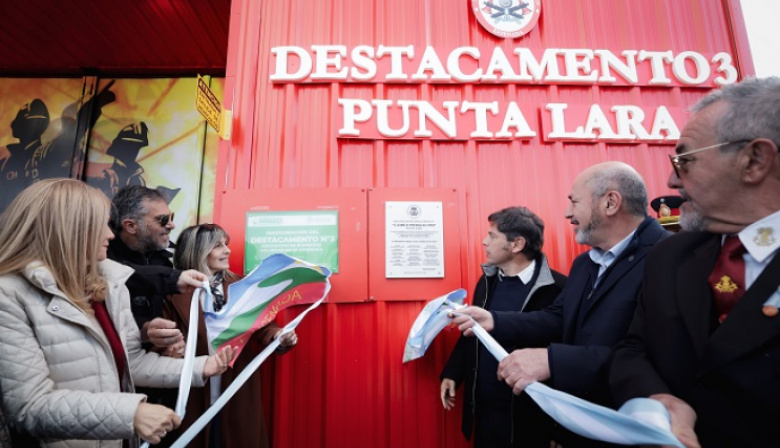 Secco y Kicillof inauguraron un cuartel de Bomberos Voluntarios: “Estamos orgullosos de invertir”