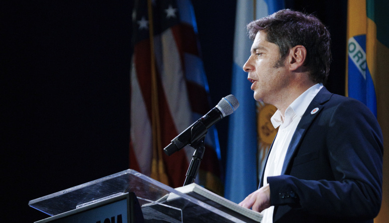 Kicillof, sobre el acto de Milei en el Movistar Arena: "Hay que despertarlo, está fuera de la realidad"