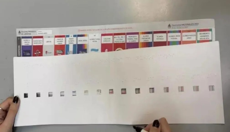 Inclusión: la Provincia implementa audioguías y braille en la Boleta Única de Papel