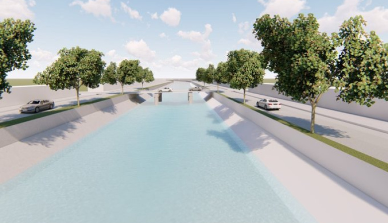 Provincia licita la reconstrucción del Canal Maldonado en Bahía Blanca