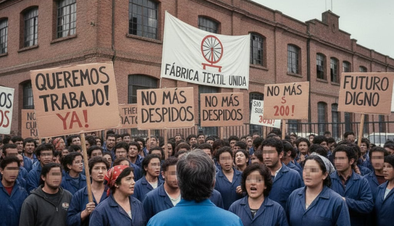 Crisis en Lanús: fábrica textil cierra y deja a 50 trabajadores sin empleo