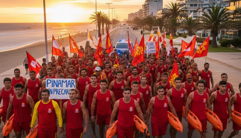 Guardavidas de Pinamar en lucha: "No podemos aceptar un ajuste salvaje del salario"