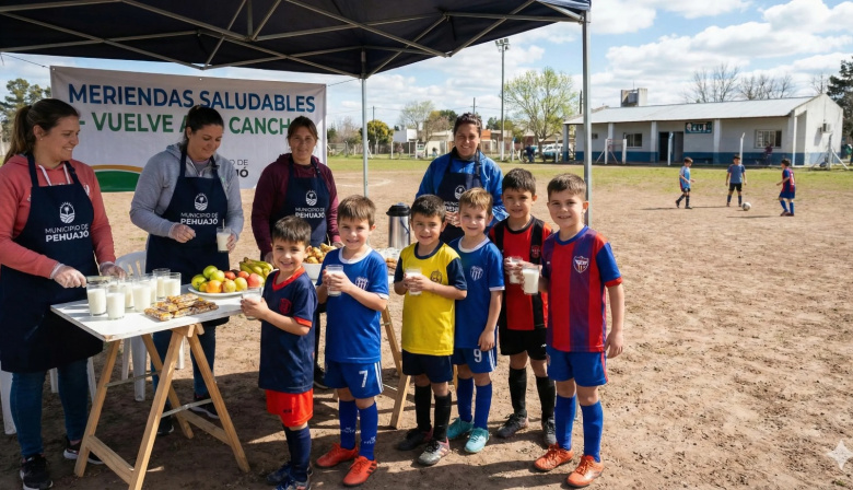 Nutrición, deporte y contención: vuelve el programa Meriendas Saludables a los clubes de Pehuajó