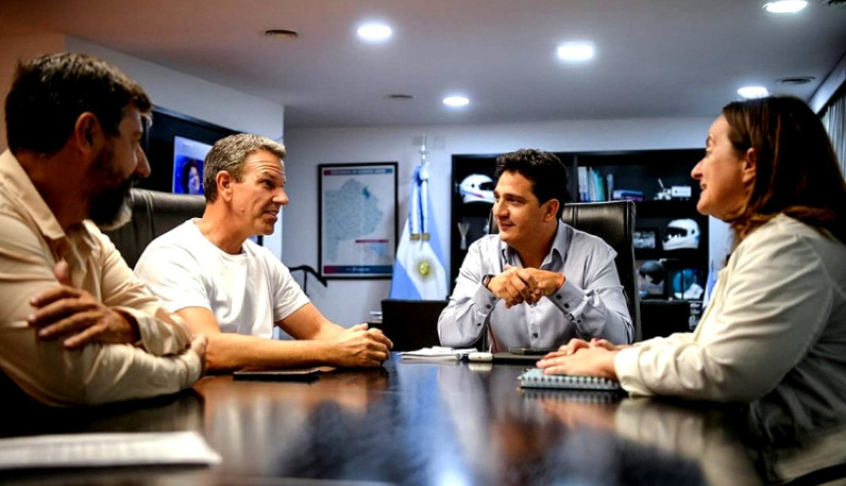 Sciaini se reunió con Marinucci para mejorar el transporte y la seguridad vial de Roque Pérez