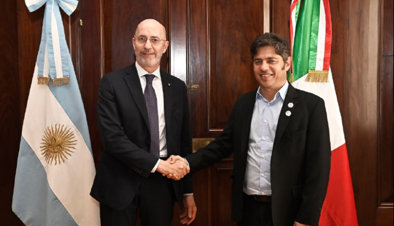 Kicillof recibió al embajador de Italia para fortalecer la cooperación bilateral